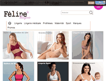 Tablet Screenshot of felinelingerie.fr